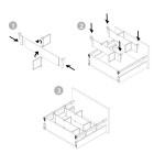 Lot de séparateurs pour l'intérieur des tiroirs Vertex-Concept, 900, Peint en blanc, Aluminium et Plastique