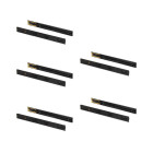 Lot de 5 jeux de Coulisses pour tiroirs, roulement à billes, hauteur 45mm, profondeur 450mm, sortie totale, fermeture amortie, Noir