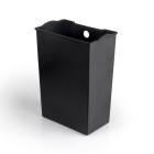 Bac de tri sélectif a compartiments Recycle, ouverture du couvercle par pédale, 1x12litres, Aluminium, Peint en blanc