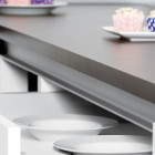 Kit de 2 profils supérieurs Gola pour meubles de cuisine, longueur 2,35m, avec accessoires, Aluminium, Peint en noir