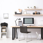 Colonne passe-câbles Hexa, plastique, noir