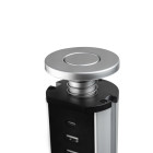 Multiconnecteur élevable Vertikal A+C, EU, Peint en aluminium, Plastique et Aluminium Multiconnecteur élevable Vertikal A+C, EU, Peint en aluminium, Plastique et Aluminium