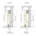 Kit de quincaillerie pour porte coulissante en bois Wall à fermeture souple, Acier et Aluminium et Plastique