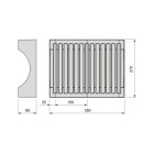 Kit de rangement pour assiettes, 13 assiettes maximum, Plastique, Gris