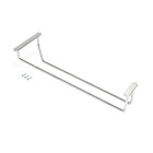 Porte-verres pour meubles Supra 1 rangée, longueur 340mm, Acier, Chromé Porte-verres pour meubles Supra 1 rangée, longueur 340mm, Acier, Chromé