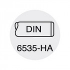 Foret hélicoïdal en carbure monobloc, SuperLine, 5 x D, DIN 6535-HA, surface FIRE, Ø m7 : 12,70 mm, Long. totale 124 mm, Long. hélice 77 mm Foret hélicoïdal en carbure monobloc, SuperLine, 5 x D, DIN 6535-HA, surface FIRE, Ø m7 : 12,70 mm, Long. totale 124 mm, Long. hélice 77 mm