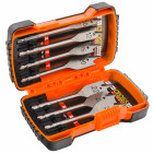 Mèches plates à bois en coffret 7 pièces Mèches plates à bois en coffret 7 pièces