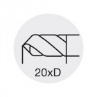 Foret pour perçage profond 20 x D, Ø m7/h7 : 12,0 mm, Long. totale 323 mm, Long. hélice 274 mm, Ø queue h6 : 12 mm