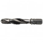 Foret taradeur à queue hexagonale 1/4'', Filetage : M4, Pas 0,70 mm, Ø du foret hélicoïdal 3,3 mm, Long. totale : 39 mm