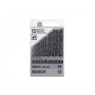 Set de 13 forets à métaux laminés HSS-R, DIN 338 Bosch 1609200201