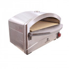 Four à pizza 4800w barbecue gaz kemper inox cuisson pierre réfractaire 250- 400°c max allumage piezo chauffe rapide spatule