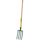Fourche à bêcher à douille - 4 dents triangulaires 8 mm - Manche bois - LEBORGNE - 432291