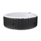 Spa gonflable décor rattan - 4 personnes - gonflage en 5 minutes