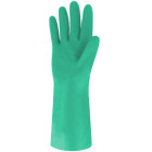 Gants nitrile vert floqué 30 cm SINGER T.10 - NIT153810