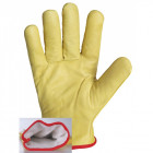 Gant anti chaleur singer taille 11 cuir tout fleur bovin jaune double molleton