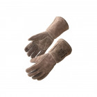 Gant protection chaleur et feu singer taille 10 cuir tout croute marron renfort paume et index