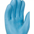 Gant protection chimique et anti chaleur singer  latex bleu/jersey tout enduit 30 cm finition lisse - Taille au choix