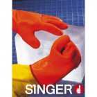 Gant anti froid singer fluo 27cm spécial basse température taille 9.5 double enduction pvc