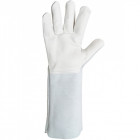 Gant anti chaleur soudeur cuir singer taille 10 professionnel manchette 20cm taille10 paume fleur de bobin dos croute
