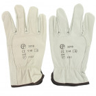 Gants fleur de bovin beige taille xl/10 ep 2210