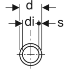 Tube multicouche GEBERIT en barre - 619.0
