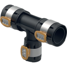 Té réduit GEBERIT Flowfit PPSU - Ø53 x Ø50 x Ø63 - 620.136.00.1