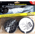 Gerin - lot 2 filtre anti-poussières toxiques pour demi-masque