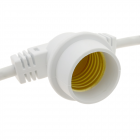 Guirlande 10 Ampoules pour extérieur avec e27 calotte ip44 cordon alimentation 10m extensible blanc