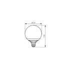 Globe led E27 18 watt (eq. 100 watt) - Couleur eclairage - Blanc chaud 3000°K