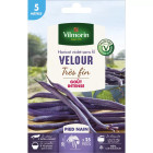 Graines de haricot violet sans fil velour très fin - 5 mètres