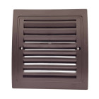 Lot de 1_grille de ventilation plastique 140x140 mm    marron