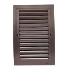 Lot de 1_grille de ventilation plastique 140x210 mm    marron