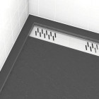 Grille linéaire en aluminium 69.5x11x0.2cm pour receveur - GRID LINE - MOON Aurlane - Couleur au choix