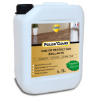 Cire Protection Multi-Supports Polish’Guard - Effet Brillant - Parquet Béton Ciment Plastique - 5L - Traite 125m2