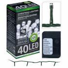 Guirlande 40 led blanche 4 m extérieur