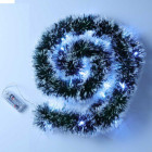 Guirlande de sapin verte enneigée 30 led malocash