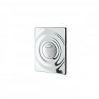 Grohe 38963000 wave plaque de déclenchement pour chasse d'eau, 2 volumes, start/stop chrome