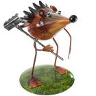 Hérrison en métal déco 10x8.5x12cm