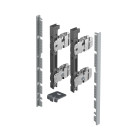 AvanTech YOU Kit de raccords pour la façade intérieure à recouper - Hauteur 187 mm - Argent - HETTICH - 9257613
