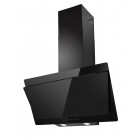 Hotte inclinée hcle90nf 90cm noire en verre