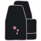 Housse de siège auto daisy noir et rose 16 pièces