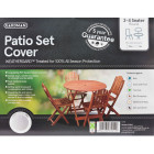 Housse table ronde 160cm renforcée grise