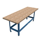 Banc universel avec plateau en bois dur 610 mm x 1727 mm - KREG - UBENCH-6824-DH
