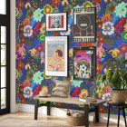 Papier peint motif floral - LICK++