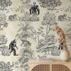 Papier peint en papier réel 100% végétalien | imprimé  bigfoot | 200x280cm (8 feuilles)