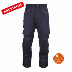 Pantalon - ILKOTT - Noir Endurance YP95 avec genouillères EJ.87 T.48 YP95L-5959-EJ 87cm-48