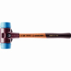 Maillet halder simplex tpe souple avec boîtier en fonte malléable et manche en bois - d=80 mm - 3001.080