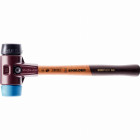 Maillet halder simplex tpe souple / caoutchouc chargé avec boîtier en fonte malléable et manche en bois - d=80 mm - 3012.080