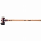 Marteau de frappeur HALDER SIMPLEX Caoutchouc chargé avec pied intégré / superplastique avec boîtier en fonte malléable, manche en bois hickory de haute qualité - D=60 mm - 3027.261