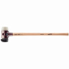Marteau de frappeur HALDER SIMPLEX Caoutchouc chargé avec pied intégré / nylon avec boîtier en fonte malléable, manche en bois hickory de haute qualité - D=80 mm - 3028.281
